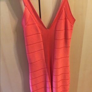 Bandage orange French collection dress