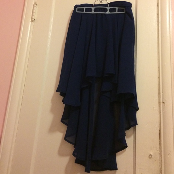 Hi Lo Chiffon Midi Skirt