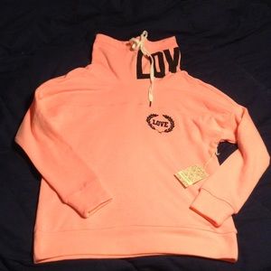 LOVE Stylish long neck slouch sweater