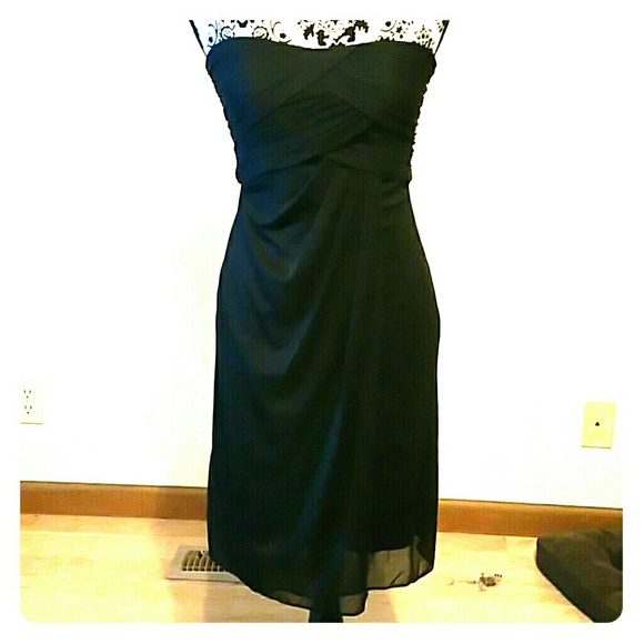 Black formal dress.