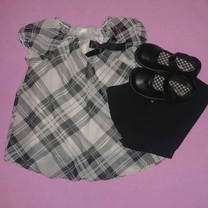 Balloon gauzy tunic set