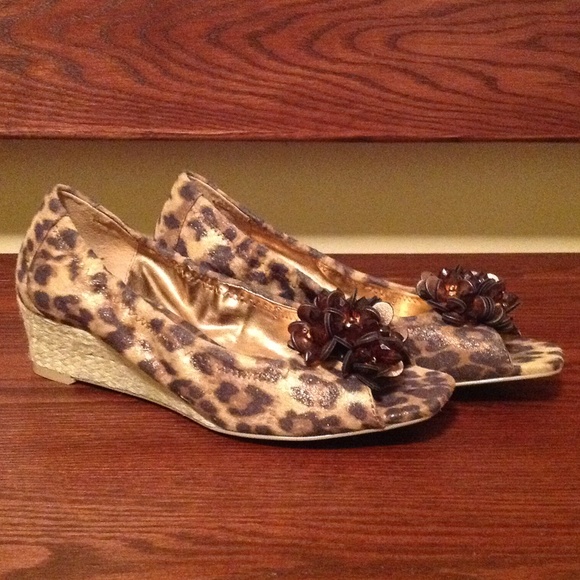 Anne Klein espadrille wedge sandals