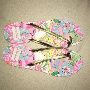 Lilly Pulitzer for Target Flip Flips Size 8