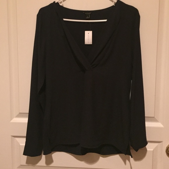 Ann Taylor Mixed Media Blouse - Picture 2 of 2