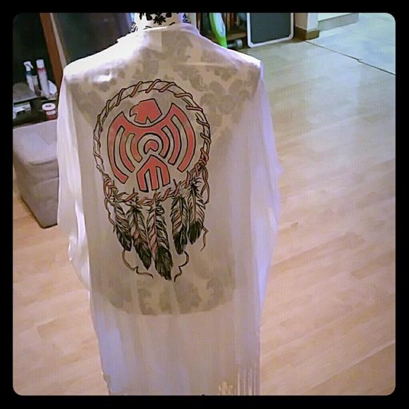 Shawl with native design