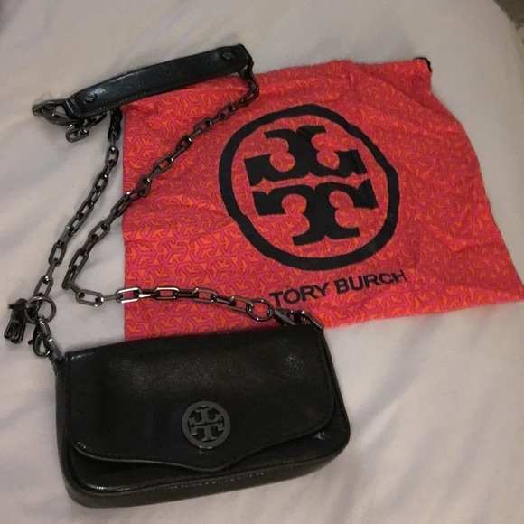 Tory Burch Handbags - Tory Burch Black Mini Crossbody Clutch