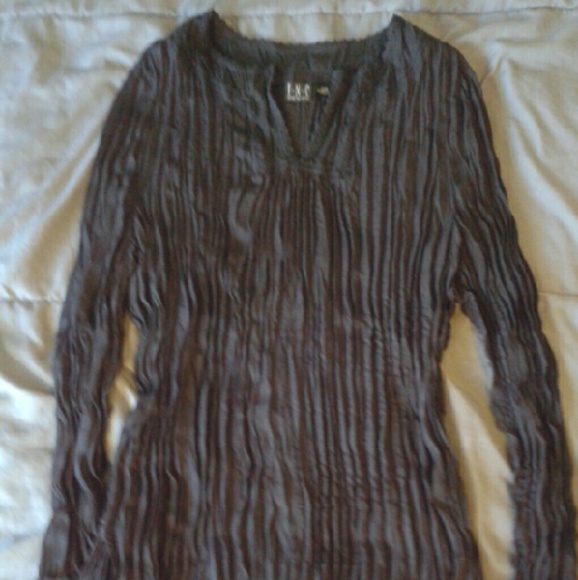 INC black wrinkle tunic