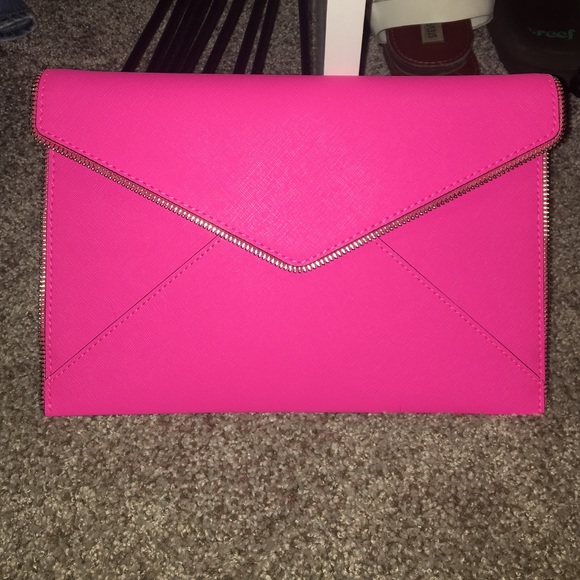 Rebecca Minkoff hot pink clutch! NWOT!