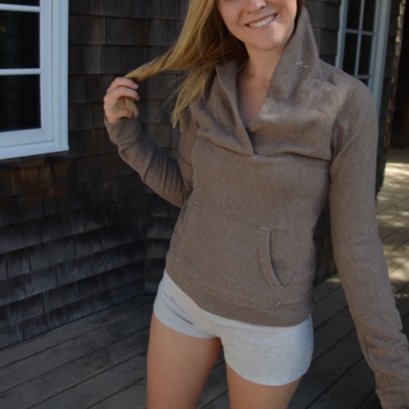 J.Crew Brown Cowl Neck Sweatshirt