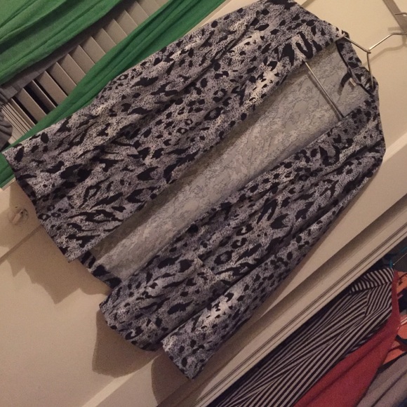 Boyfriend cheetah/leopard print blazer