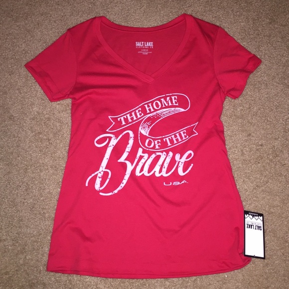 🚫SOLD🚫Home of the Brave fitted tee