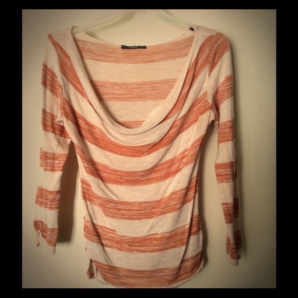 Papaya striped top