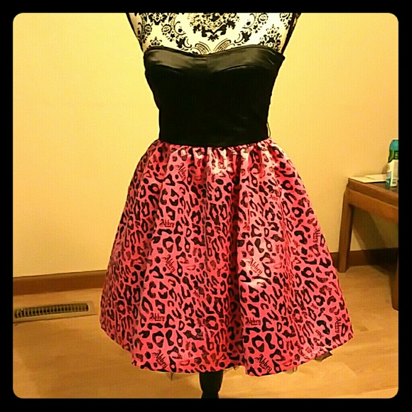 Leopard print dress.