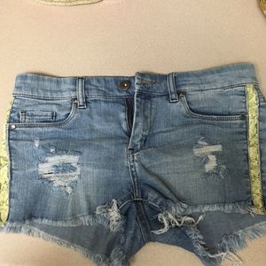 Denim shorts