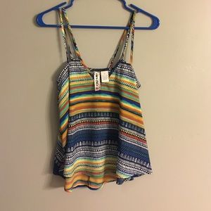 Mimi Chica bright Aztec print top