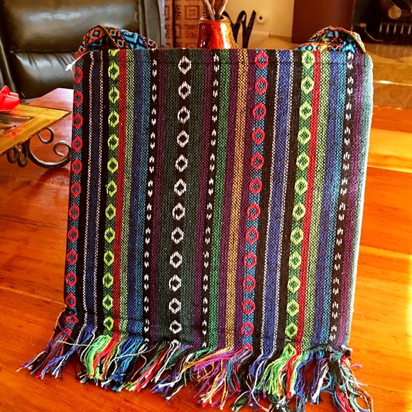 Vintage Boho Embroidery Hobo Crossbody Handbag - Picture 3 of 5