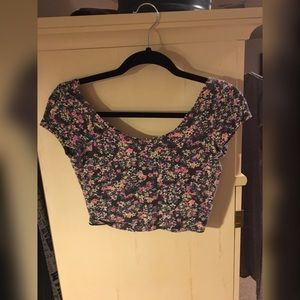Forever 21 floral crop top