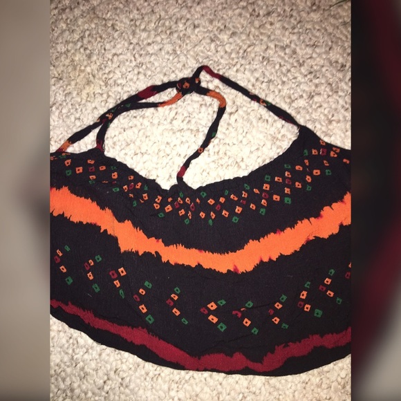 Patterned Festival Crop Top