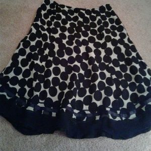 White house black market silk skirt