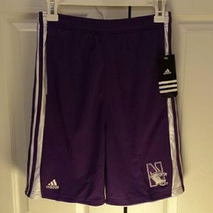 Boys L (14/16) Adidas Northwestern bball shorts