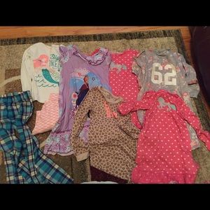 Girls Carters and 1 Disney pj