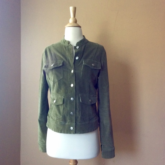 Feathers Jackets & Blazers - MAKE ME AN OFFER!! Vintage Corduroy green jacket