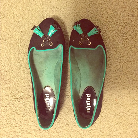 Fun colored loafers.