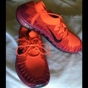 Nike Women's Free 3.0 Flyknit. Size 8.