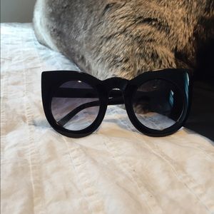 Black edgy sunglasses