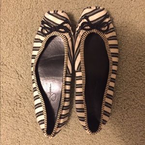 Super cute Jessica Simpson striped flats