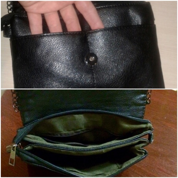 Vintage Small Black Alligator Chain Crossbody Bag - Picture 4 of 7