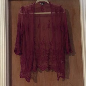 Metallic 49 Lace Cardigan