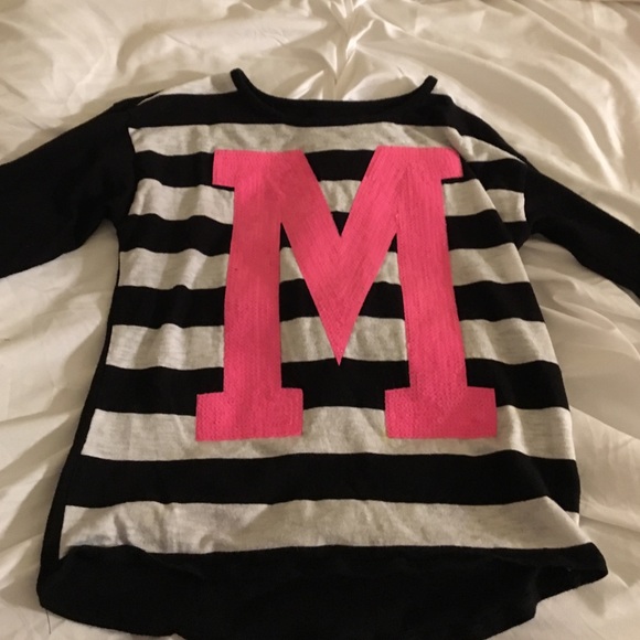 A black and white striped shirt