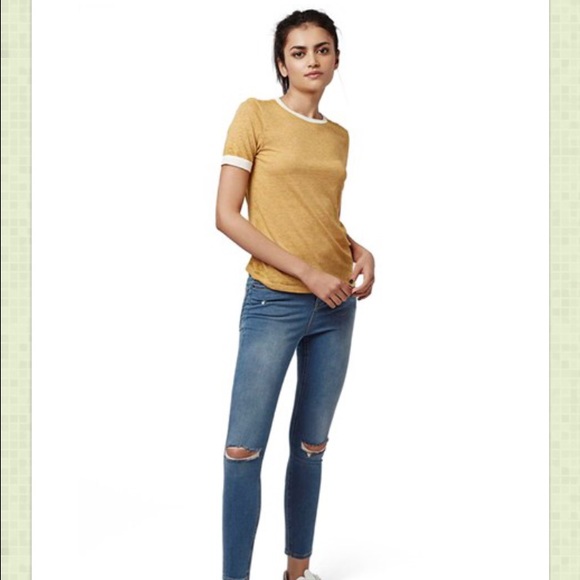 Top shop mustard yellow T-shirt!