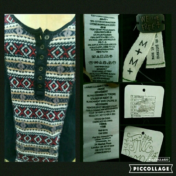 💣SOLD💥🌈 we the Free People COUNTRYSIDE SWIT Top - Picture 4 of 5