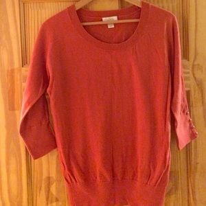 Loft, burnt orange crew sweater.