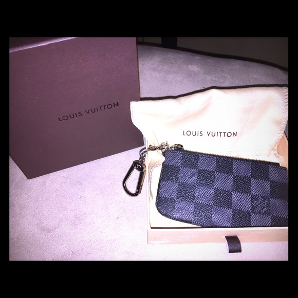 Lv Damier black and grey checkered