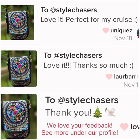 HOST PICK! Small Vintage Boho Embroidery Crossbody - Picture 5 of 8