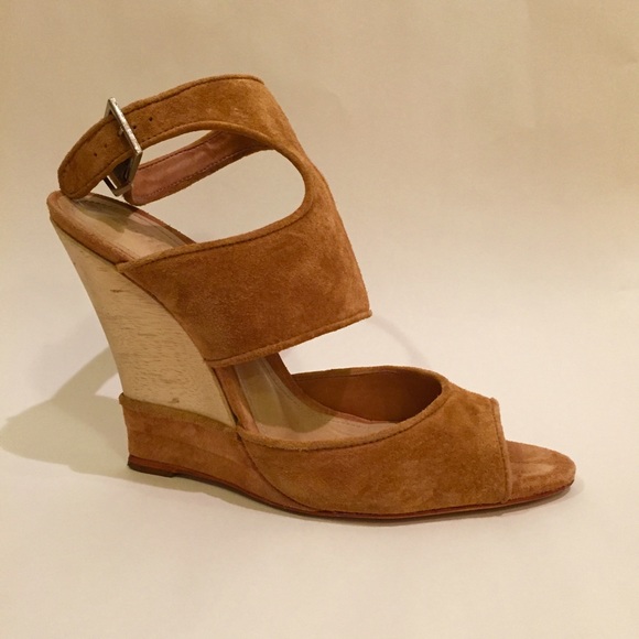 Schutz platform sandals.