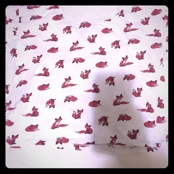 Forever 21 Fox Print Loose Tee