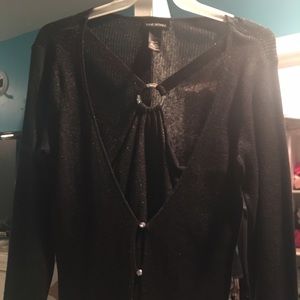 Black sweater from Lane Bryant.