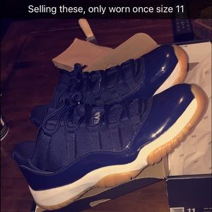 Jordan 11 lows , gum bottoms
