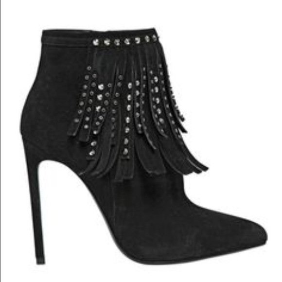 Saint Laurent Frindge Bootie with Studs - Picture 4 of 4