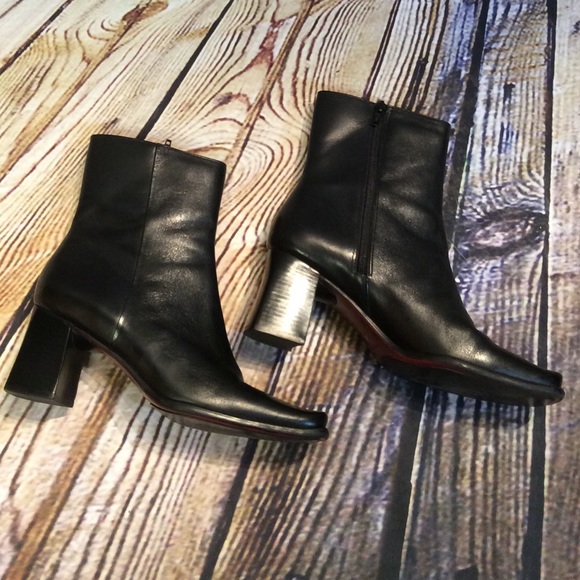Nine West Shoes - NINE WEST LEATHER BLACK BOOTS