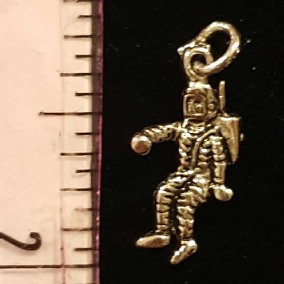 CHARM: Stainless silver ASTRONAUT  Charm