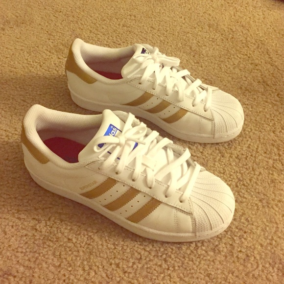 Adidas Superstars worn twice