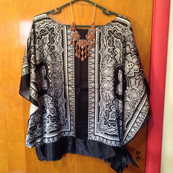 Lane Bryant Tops - Lane Bryant Silky Handkerchief Top