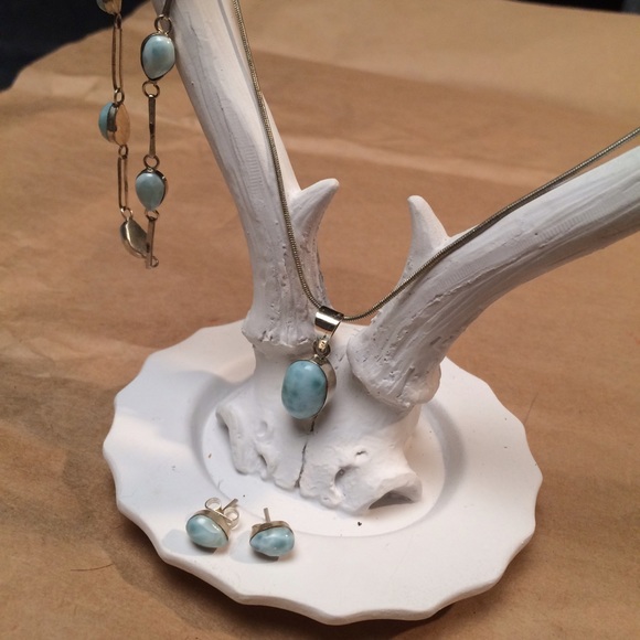 Larimar set in sterling. - Picture 3 of 3
