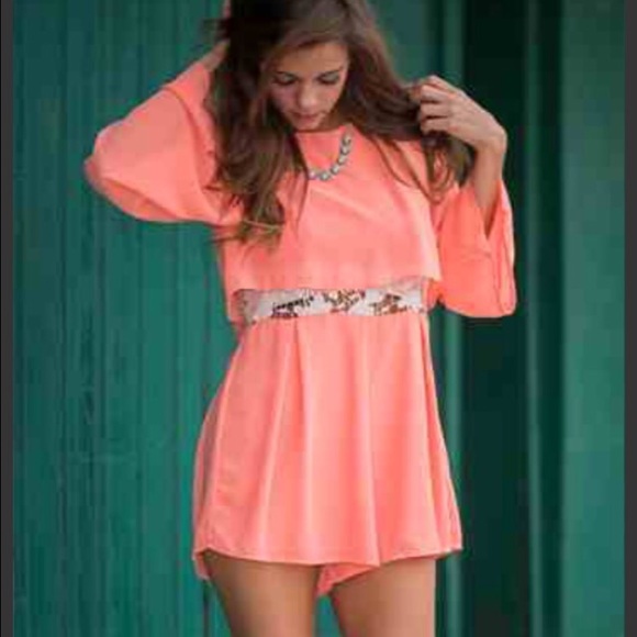Coral Romper