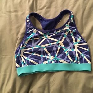 Blue Old Navy sports bra